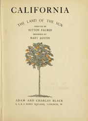 Cover of: California: the land of the sun