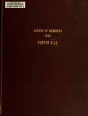 Cover of: Census of business, 1949 by United States. Bureau of the Census