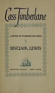 Cover of: Cass Timberlane by Sinclair Lewis