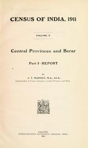 Cover of: Census of India, 1911 ...