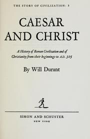 Cover of: The Story of Civilization - Part III by Will Durant