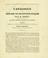 Cover of: Catalogue des testacès vivans envoyès d'Alger par M. Rozet au cabinet d'histoire naturelle de Strasbourg