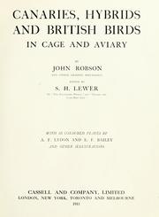 Cover of: Canaries, hybrids, and British birds in cage and aviary