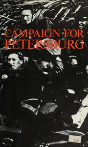 Cover of: Campaign for Petersburg. by Richard Wayne Lykes