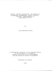 Cover of: Biology, spatial distribution, and control of Oligonychus (Oligonychus) ilicis (McGregor) (Acarina: Tetranychidae on Ilex crenata 'Hetzii' by Gail Hutchison Childs