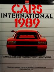 Cover of: Cars international 1989. by 