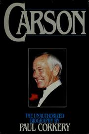 Cover of: Carson by Paul Corkery
