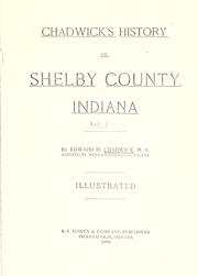 Cover of: Chadwick's History of Shelby County, Indiana by Edward H. Chadwick