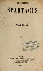 Cover of: Le capitaine Spartacus by Paul Féval