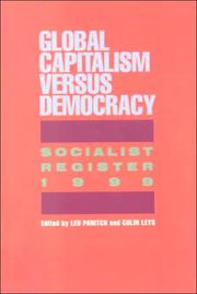 Cover of: Socialist Register 1999: Global Capitalism Versus Democracy