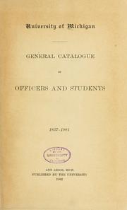 Cover of: General catalogue of officers and students, 1837-1901.