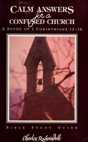 Cover of: Calm answers for a confused church by Charles R. Swindoll