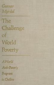 Cover of: The challenge of world poverty by Gunnar Myrdal