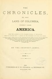 Cover of: The chronicles, of the land of Columbia
