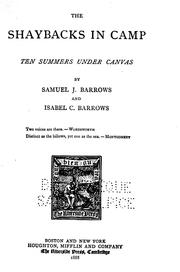 Cover of: The Shaybacks in camp by Samuel J. Barrows
