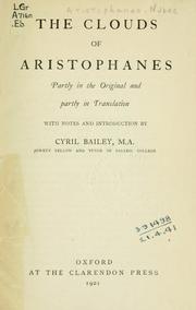 Cover of: The clouds by Aristophanes