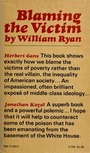Cover of: Blaming the victim by Ryan, William