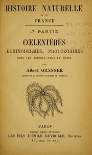 Cover of: Coelents, inodermes, protozoaires by Granger, Albert