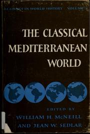 Cover of: The classical mediterranean world by William Hardy McNeill