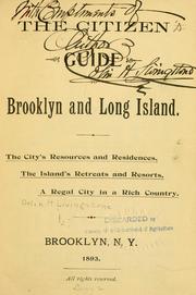 Cover of: The Citizen guide to Brooklyn and Long Island. by Livingstone, Colin Hamilton