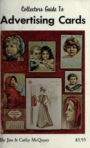 Cover of: Collectors guide to advertising cards