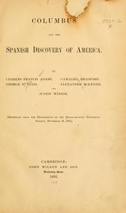 Cover of: Columbus and the Spanish discovery of America