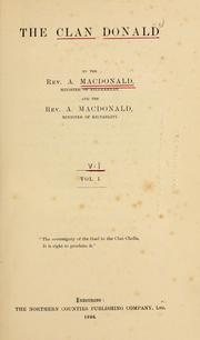Cover of: The clan Donald by Macdonald, Angus