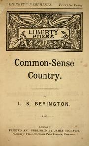 Cover of: Common-sense Country