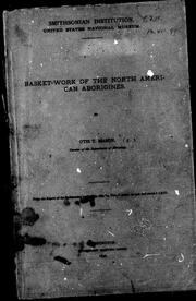 Cover of: Basket-work of the North American aborigines