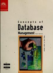 Cover of: Concepts of database management