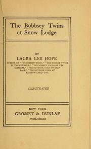 Cover of: The Bobbsey twins at Snow Lodge