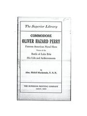 Cover of: Commodore Oliver Hazard Perry by Alexander Slidell Mackenzie