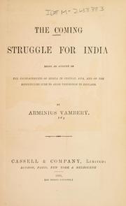 Cover of: coming struggle for India