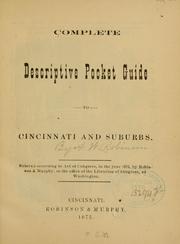 Cover of: Complete descriptive pocket guide to Cincinnati and its suburbs by A. W Robinson