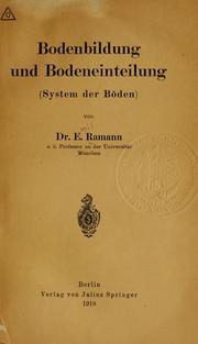 Cover of: Bodenbildung und bodeneinteilung (system der böden)