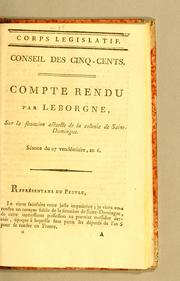 Cover of: Compte rendu