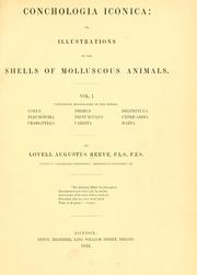 Cover of: Conchologia iconica, or, Illustrations of the shells of molluscous animals by Lovell Reeve