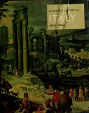 Cover of: A concise history of Italy.