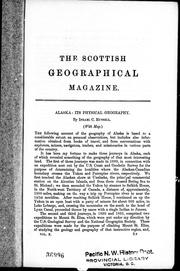 Cover of: Alaska, its physical geography