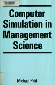 Cover of: Computer simulation in management science