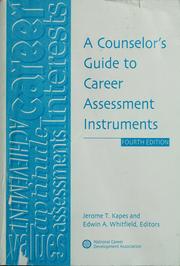 Cover of: A counselor's guide to career assessment instruments
