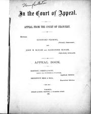 In the court of appeal by Fleming, Sandford Sir