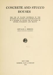 Cover of: Concrete and stucco houses | Oswald Constantin Hering