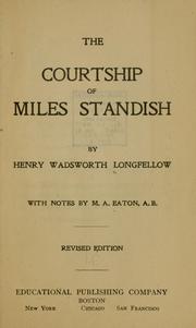 Cover of: The courtship of Miles Standish