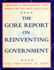 Cover of: Creating a government that works better and costs less by 