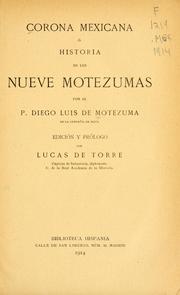 Cover of: Corona mexicana by Diego Luis de Motezuma
