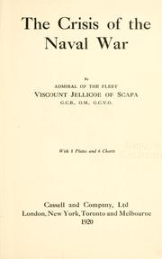 Cover of: crisis of the naval war