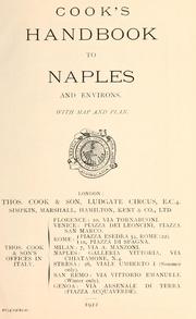 Cover of: Cook's handbook to Naples and environs