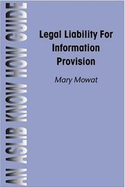 Legal liability for information provision