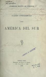 Cover of: Cuatro conferencias sobre América del sur